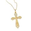 Cross Necklace Female Retro Punk Versatile Micro-Inlaid Zircon Pendant Exquisite Collarbone Chain