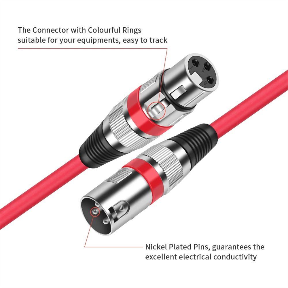Cable Microphone Amplifier For Mixer Microphone 3Pin XLR Cable Audio Cable XLR Cable Balance Cable