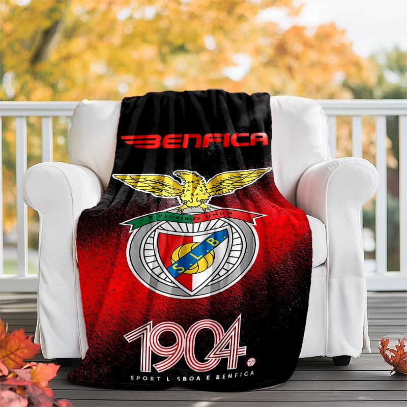 Sport Lisboa e Benfica printed throw blanket—soft,warm;versatile blanket for all seasons—perfect as &air-conditioning throw,nap blanket