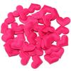 50 шт./лот Лепестки из губки в форме сердца для домашних животных, 3D тканевые аппликации для одежды, домашнего декора, для шитья, вечеринки, свадьбы, декоративные аксессуары