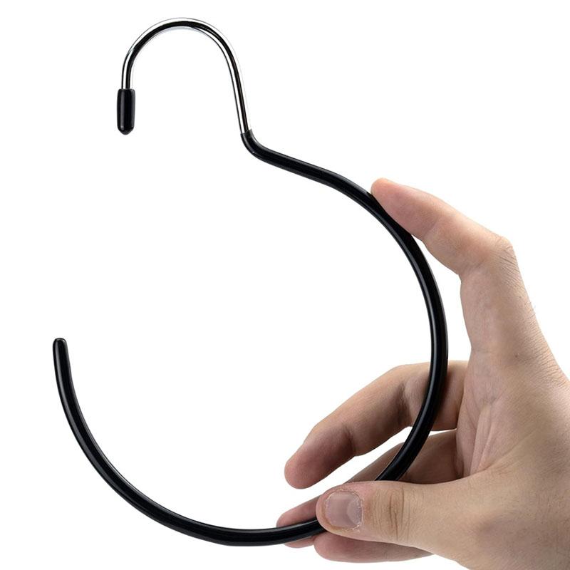 Multi-Functional Space-Saving Hat Scarf Hanger Non Slip Round Scarf Holder Belt Scarf Ring Hanging Hook Versatile Closet Hanger