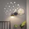 Children's Room Wall Lamp Creative Astronaut Cartoon Astronaut Starry Sky Bedroom Bedside Lamp