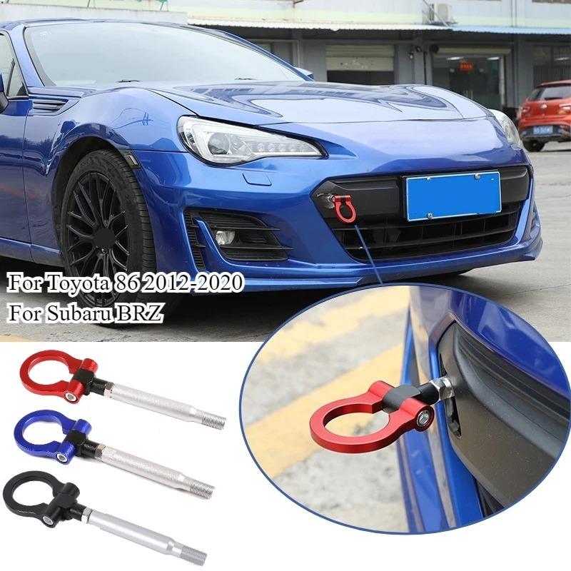 For Toyota 86 for Subaru BRZ 2012-2020 Aluminum Alloy Red Car Forward Trailer Hook Tow Ring Bumper Tow Hook Trim Car Accessories