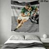 Springboks Rugby Wall Tapestry Aesthetic Wall Hanging Printed Fabric Blanket Decorative Tapestries for Bedroom Living Room Home Decor