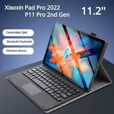 Чехол с Bluetooth-клавиатурой для Lenovo Tab P11 Pro 2-го поколения, чехол для планшета 11,2 дюйма, беспроводная клавиатура для Lenovo Xiaoxin Pad Pro 2022 11,2 10,6, кожаный чехол