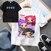 Kpop Demon Hunters Children's Clothing Short Sleeve T-shirt Cute K-pop Demon Hunters Tiger Harajuku T-shirt for Boys Girls