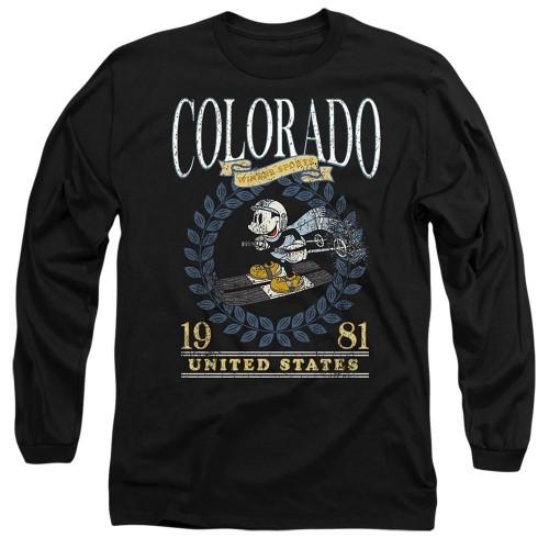 Disney Унисекс футболка для взрослых Colorado Ski Микки Маус