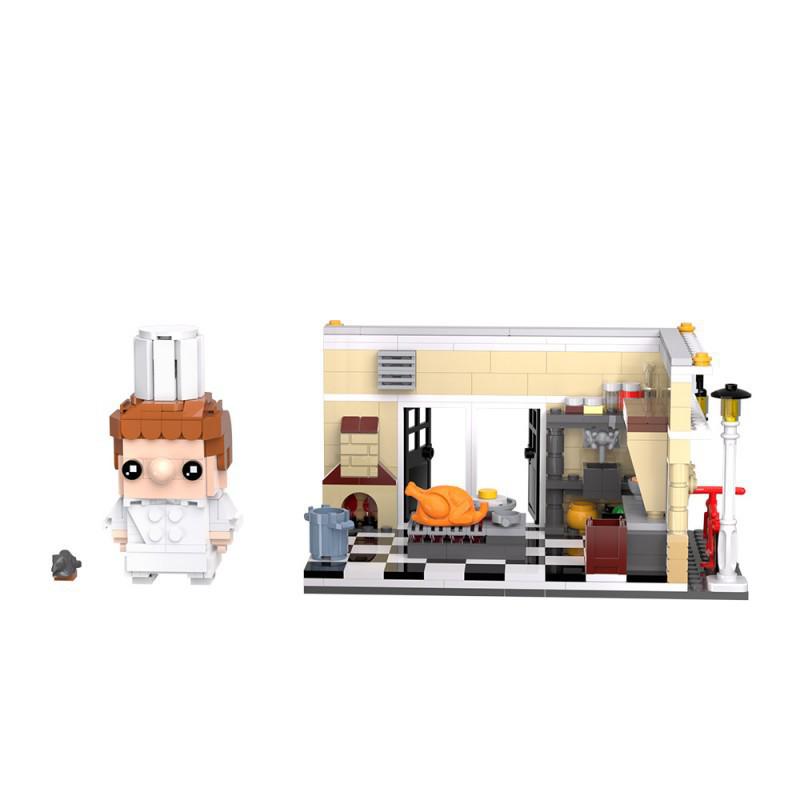 Конструктор MOC Сцена из мультфильма «Рататуй» - Игрушка-конструктор из мелких деталей