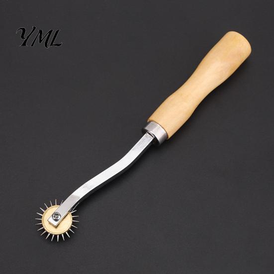 DIY Sewing Supplies Wooden Handle Tracing Wheel, 2/3mm Needle Point Wheel for Wood Marking Tool Craft Patterns, Faux Leather Projects, Professional