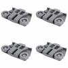 4PCS Dual Wheel Dishwasher Wheels Lower Rack ABS Dish Rack Wheels for W10195417 Kitchen Maintenance