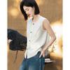 Женский sleeveless кардиган в французском стиле, кружевной жаккард
