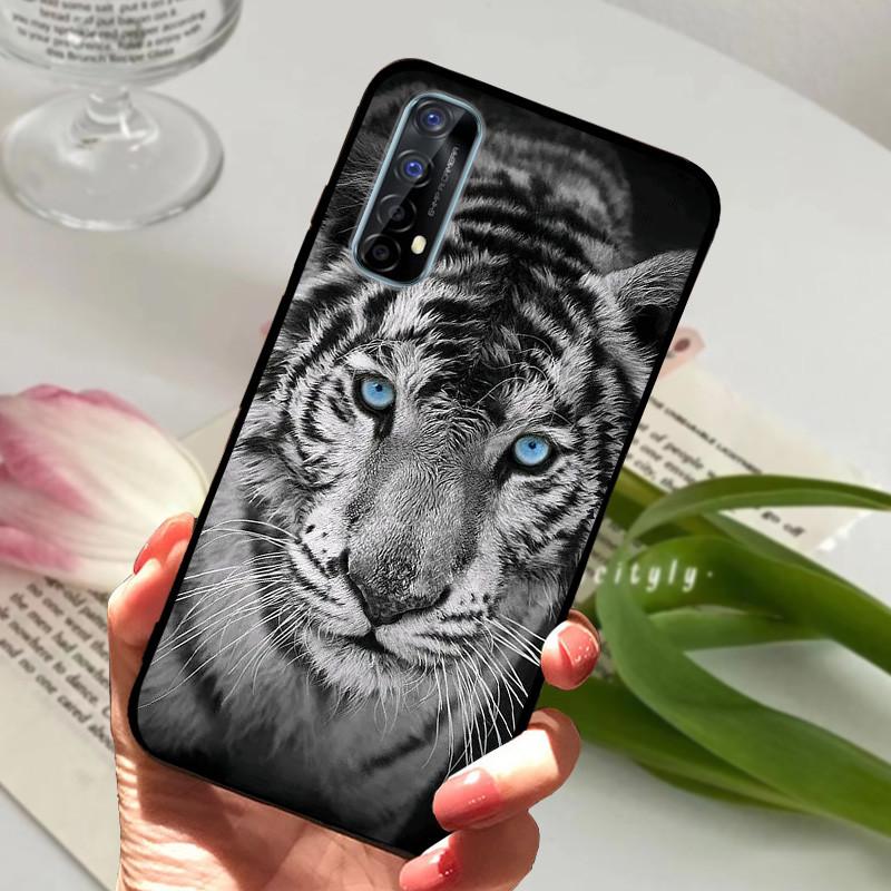 Для Realme 7 4G 5G RMX2155 Чехол Накладка на телефон Силиконовый Мягкий ТПУ Задние Чехлы для Realme 7 Pro Чехол Realme7 RMX2151 Бампер Fundas
