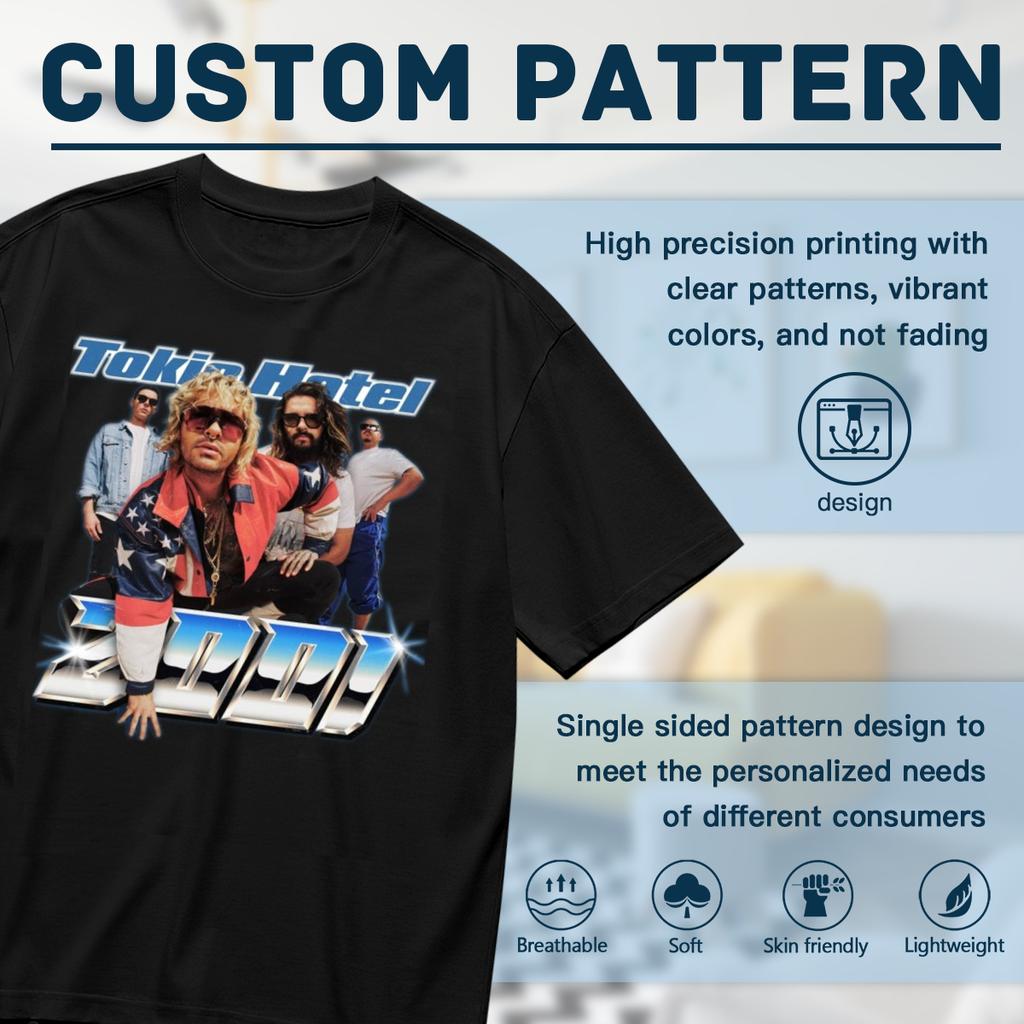 Hot Tokio Hotel 2001 Album Shirt Gift Funny Men T-Shirt