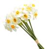 6 шт./букет искусственный цветок нарцисса реалистичный искусственный шелковый цветок для дома, офиса, свадьбы, вечеринки, в помещении, на открытом воздухе
