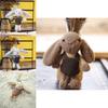 Adorable Long-eared Bunny Keychain Plush Rabbit Doll Soft Toy For Bags And Gifts