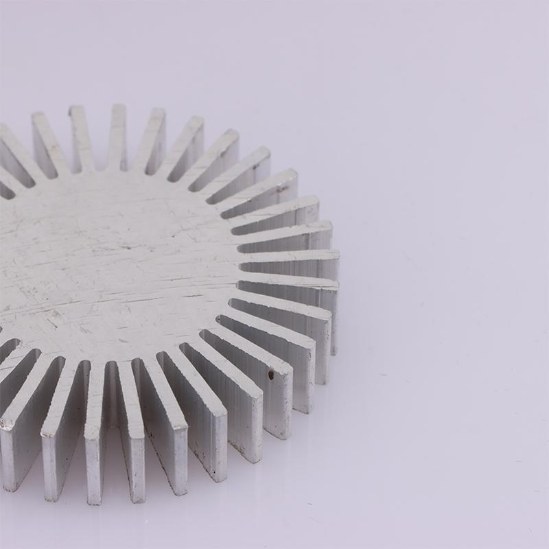 Радиатор Cob, диаметр 50 мм, 3 ~ 7 Вт, высокая мощность, светодиодный радиатор, твердый радиатор подсолнечника, круглый алюминиевый сплав