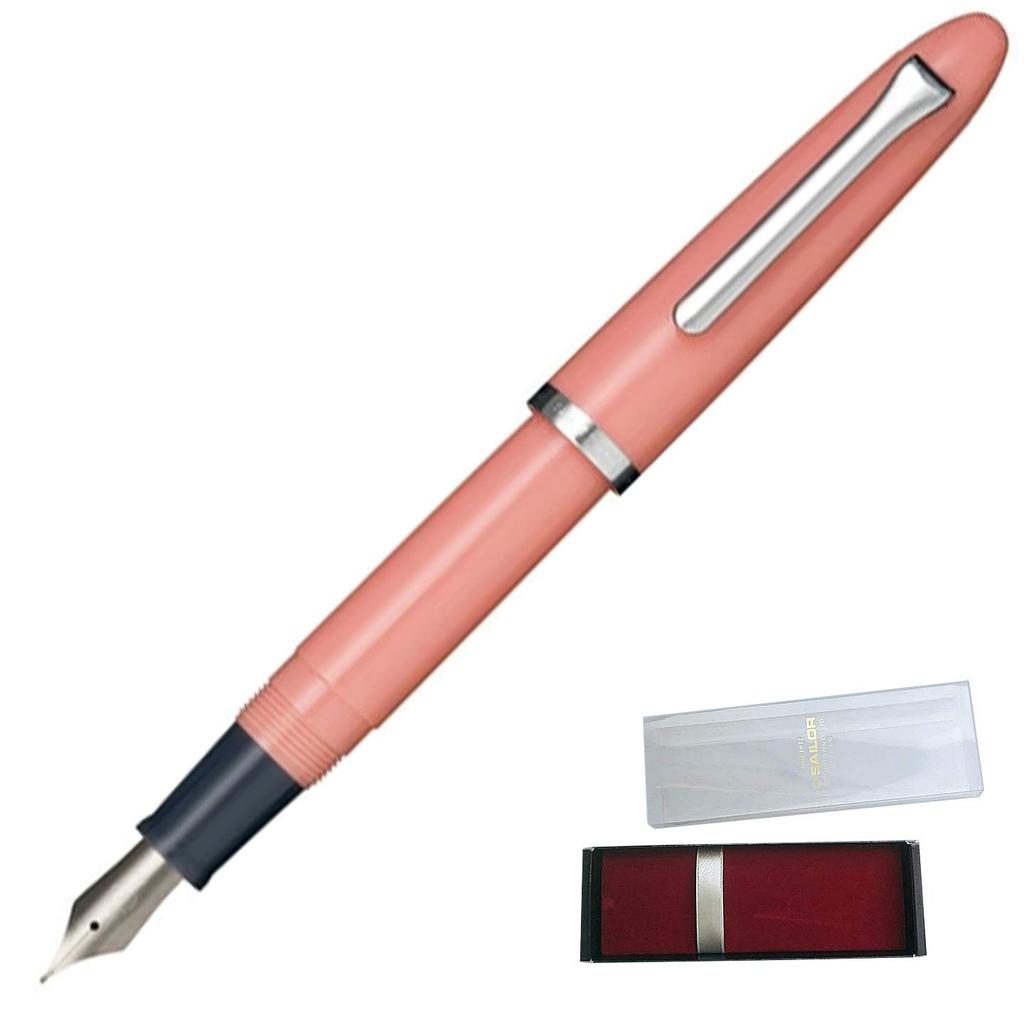 Ручка-перо Sailor Profit Junior, Кораллово-розовый, CT, Перо Medium Fine, Двойного использования,