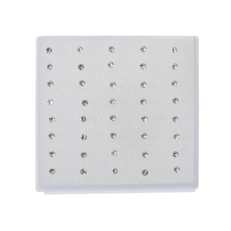 20 Pairs Colorful Faux Rhinestone Plastic Ear Studs Hypoallergenic Earrings