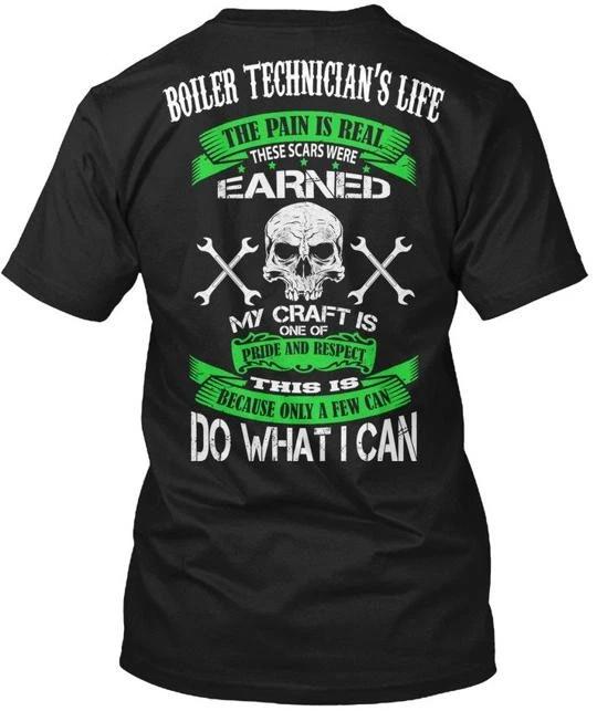 Boiler Technician Pride And Respect Technicians T shirt Made In USA S To 5XL