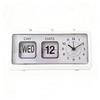Electronic Manual Page-flipping Calendar Clock Date Week Table Clock Mechanical Alarm Clock  School
