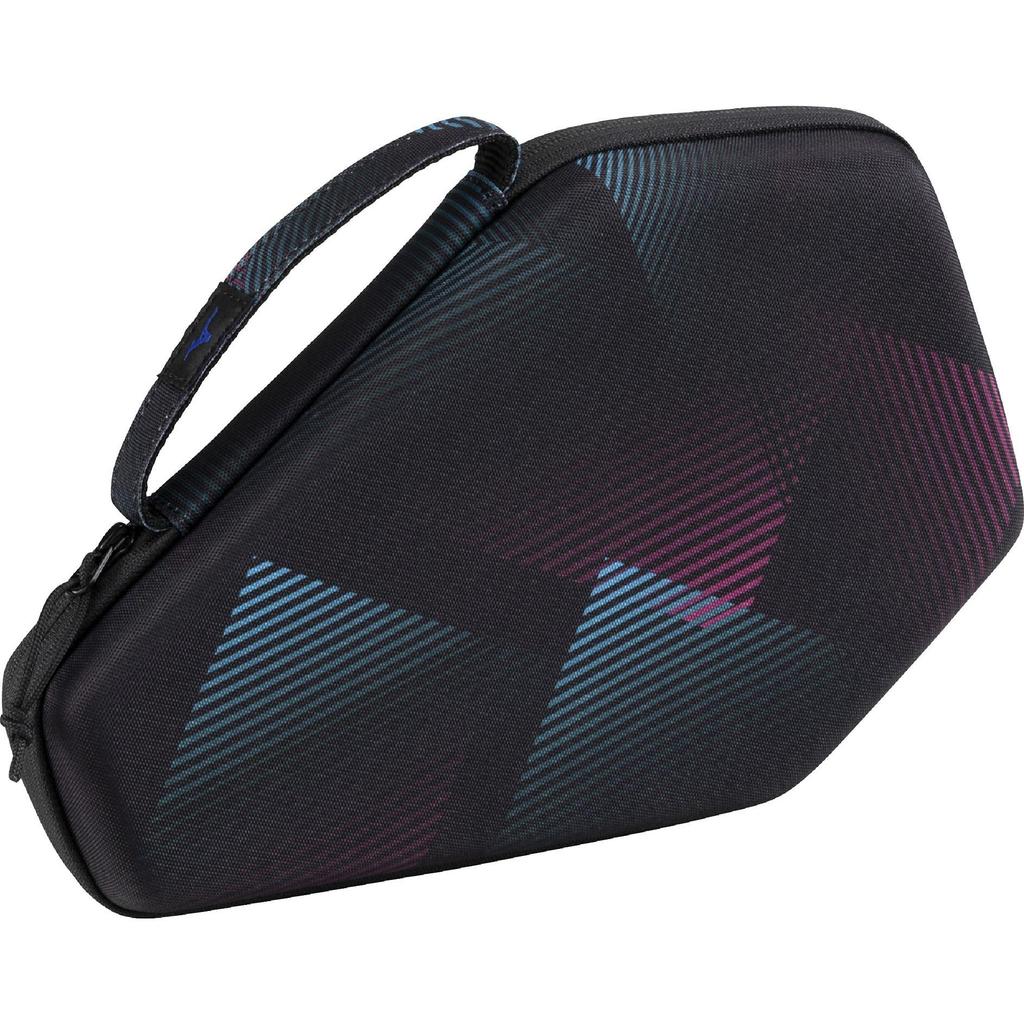 Mizuno Теннисная ракетка Жесткий Чехол на 2 ракетки, Ракетки, Шестиугольный, Черный/Розовый