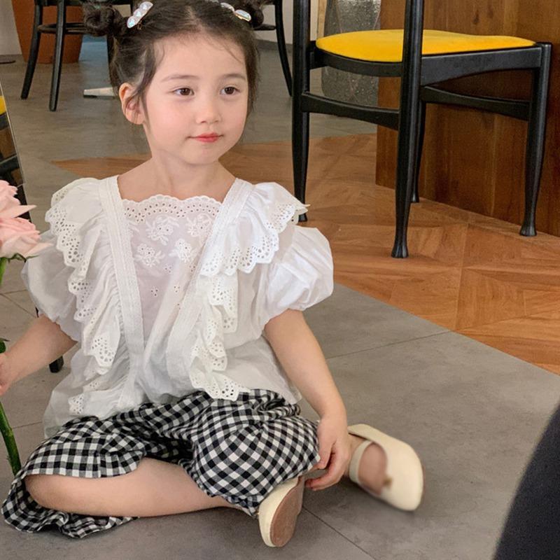 Детские клетчатые брюки с защитой от комаров, повседневные брюки с эластичной резинкой на талии