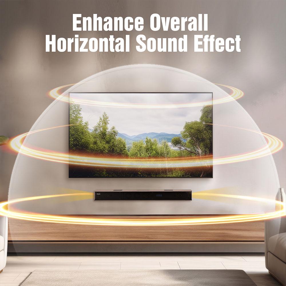 Hiwill A502 5.2.2 Channel Soundbar, Dual Built-in Subwoofers, Dolby Atmos, 450W Peak Power