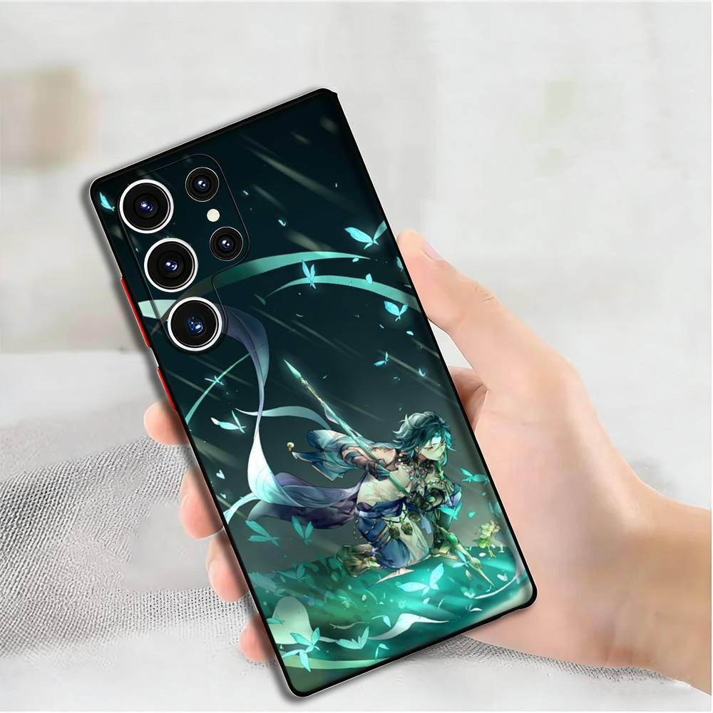 Игровая Фигурка Сяо Чехол для Телефона Для Samsung S24,25,23,22,21,20 Plus Ultra 5G Lite Ударопрочный Чехол