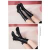 Длинные сапоги для женщин, новый осенне-зимний образ, тонкие и высокие сапоги на толстой подошве