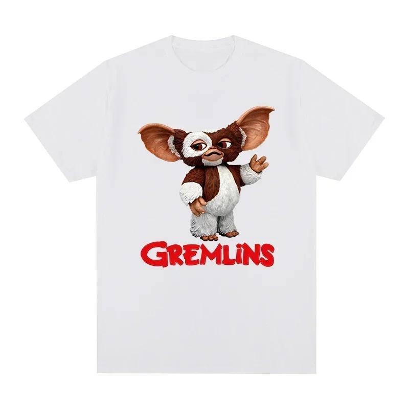 Футболка ZX Gremlins Gizmo Kawaii Женская футболка с круглым вырезом Новая футболка Женские топы Футболки с принтом Женская одежда готические топы
