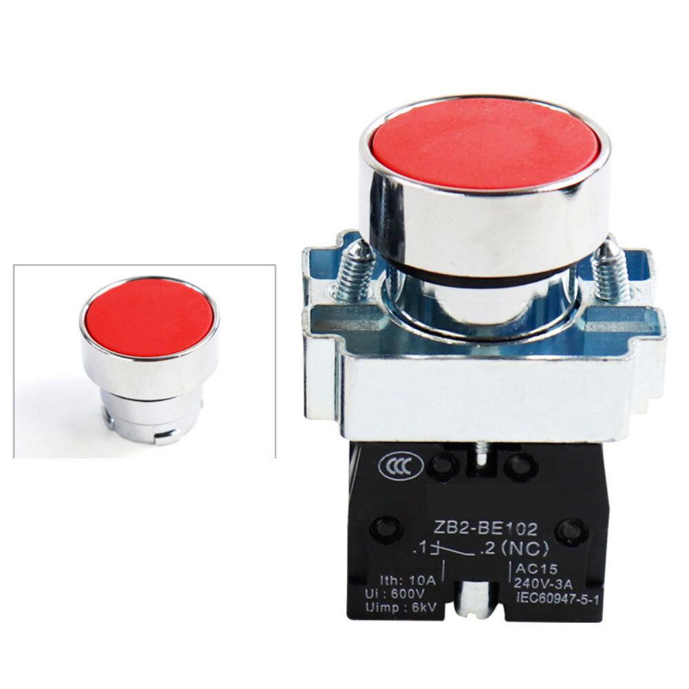 22mm push button switches pack of 10 waterproof momentary for industrial equipment with normally open normally closed contacts