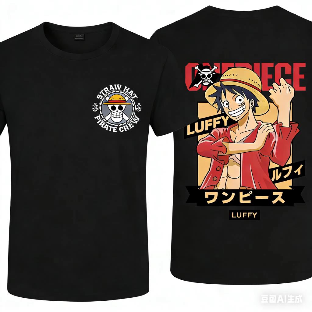 Anime One Piece Luffy Printed Tshirt Unisexs and Womens Tshirt Unisexs Top Sports Tshirt Unisexs Tshirt Summer Tee 2026 New