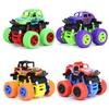 Mini Inertia Car Monster Truck Four-Wheel Drive Vehicle Crashproof Stunt Car Pull Back Toys For Boys Girls Gift