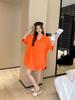 Animal pajamas ice silk pajamas women's new summer mid-sleeved shirt skirt loose large size loungewear autumn 181