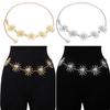 All-match Vintage Metal Punk Waist Chain Sun Waistband Womans Belt Dress Cummerbands