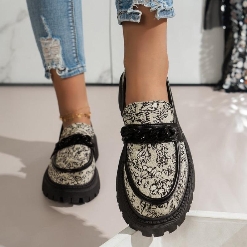 Мода весна осень новые модные вышитые мокасины женские туфли на платформе балетки платье элегантные туфли женские прогулочные удобные ретро туфли