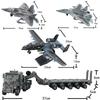 Военная модель A-10 Thunderbolt II Истребитель M1070 Машина+M1A2 Абрамс Основной боевой танк AH-64 Вертолет Сборный Коллекционная игрушка Модель для сборки