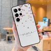 Персонализированный чехол с монограммой в горошек для Samsung Galaxy S23 S22 Ultra S20 S21 FE S9 S10 Note 10 Plus Note 20 Ultra