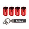 VEMZG1 Car Tire Wheel Valve Caps Cover Suede Car Key Chain Ring Keychain For VW R GTI Polo Golf Passat Tiguan Arteon Touareg ID.3 Jetta