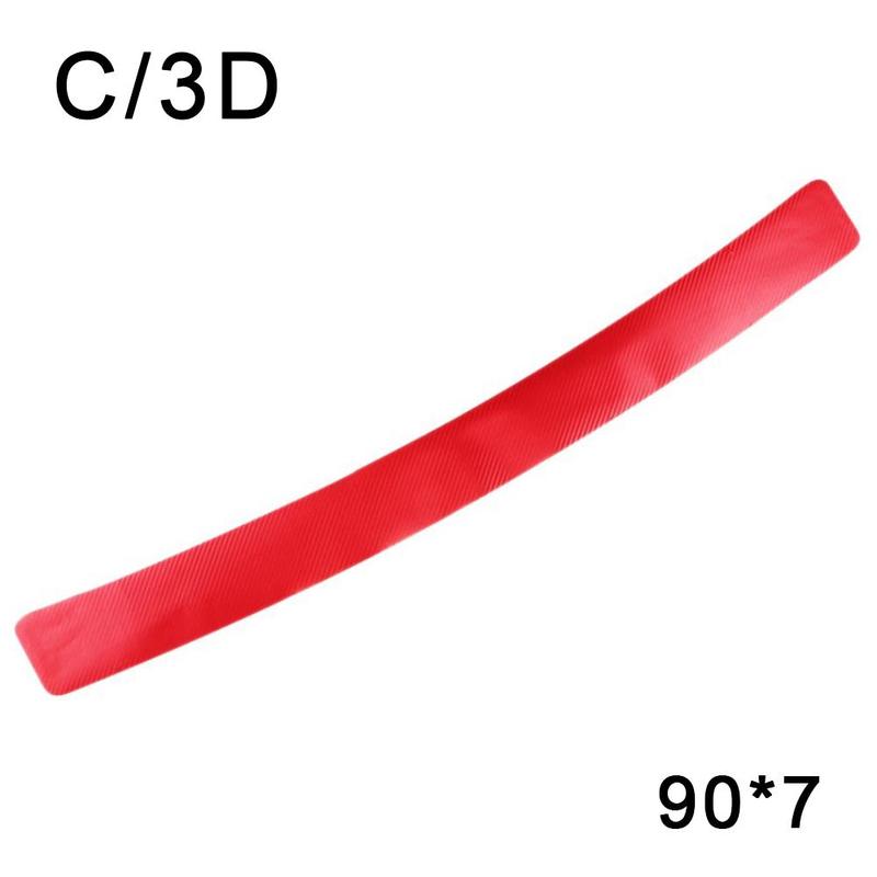 Универсальная наклейка на задний бампер из углеродного волокна, наклейка на багажник автомобиля, защитная пленка для педалей, противоударная накладка на задний багажник, полоска с защитой от царапин G