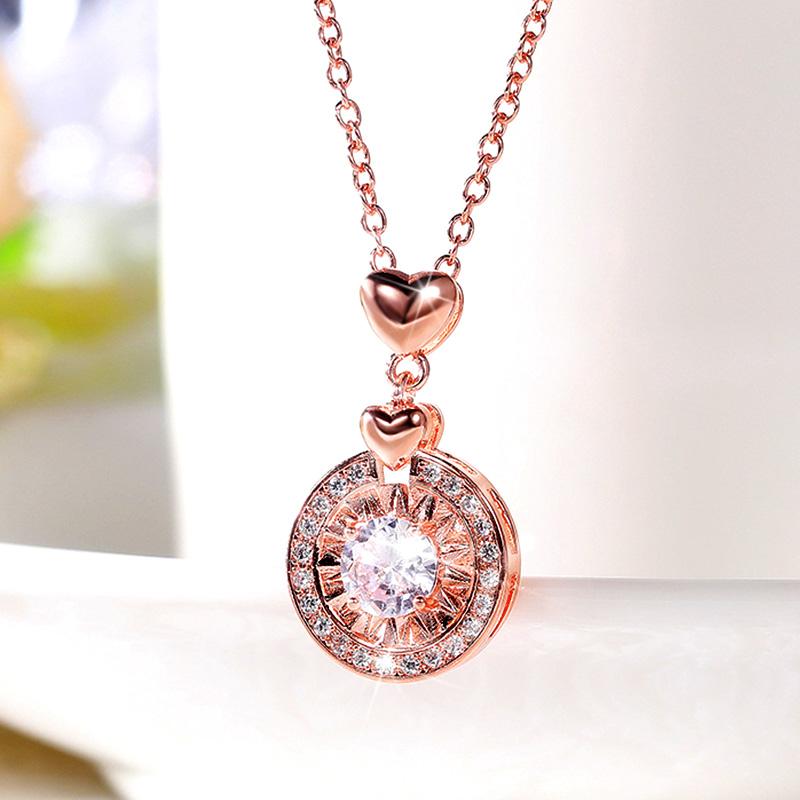 Новые нежные женские ожерелья с сердечком, стильные аксессуары для вечеринок, повседневная одежда, универсальные ювелирные изделия, модные аксессуары, оптом