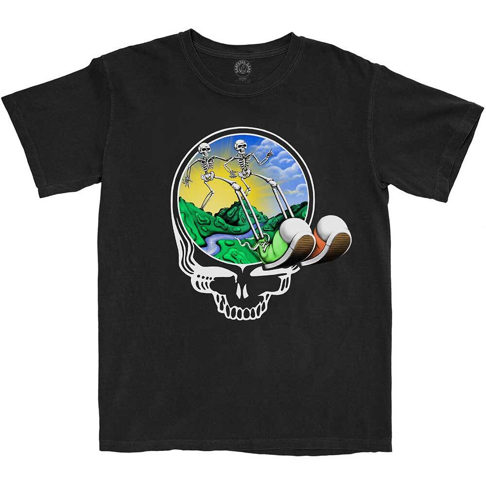 Grateful Dead Unisex T-Shirt: Skeles Stepping (Large)