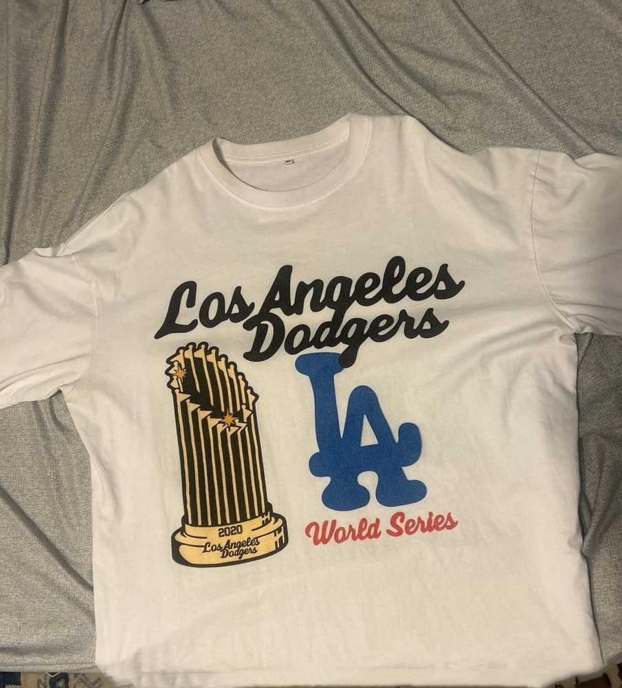 Футболка с коротким рукавом Los Angeles Dodgers World Series Унисекс Концертная S-5XL LO337 Унисекс Футболка