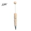 Customizable Beadable Pen DIY Pen, Rhinestone Faux Pearl Ballpoint Fancy Glitter Decorated for Crafting, Student Stationery Office Writing Tools