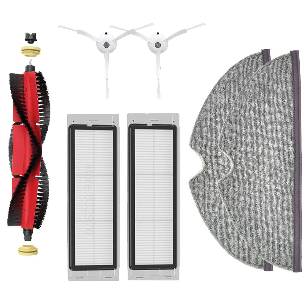 Аксессуары для пылесоса Xiaomi Roborock S5 Max S5 S50 S6 S6 Maxv, запасные части, роликовая щетка, крышка основной щетки, фильтр HEPA, тряпки для швабры
