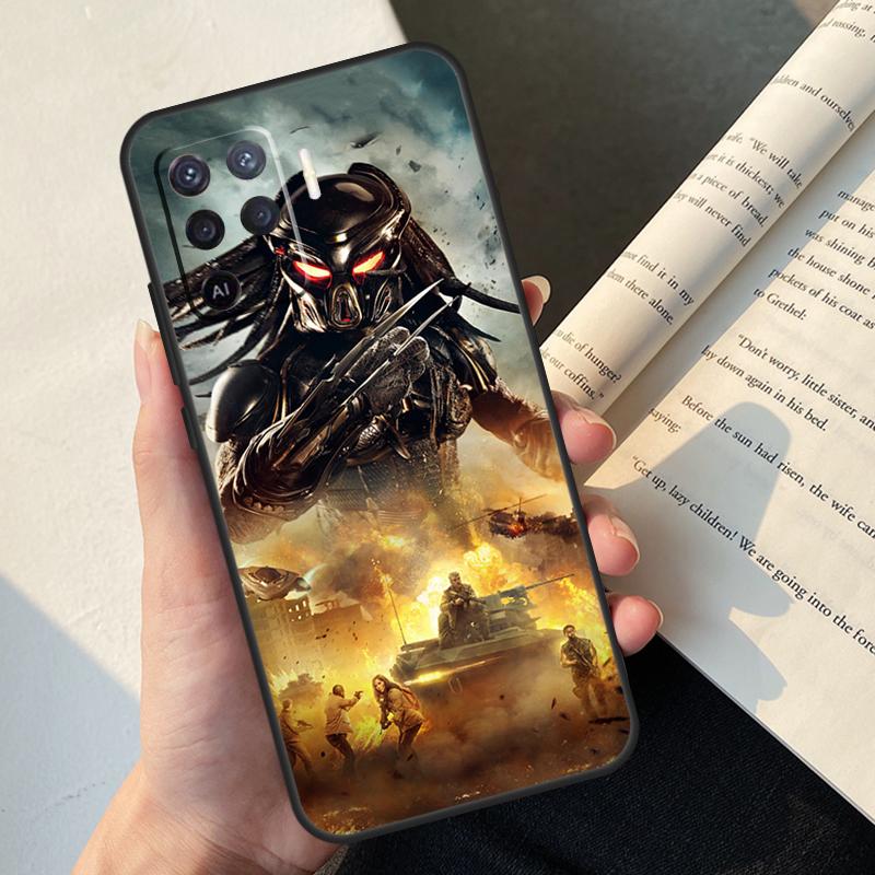 Чехол Alien Predator для Oppo A54 A74 A94 A17 A57 A77 A76 A16 A96 A18 A60 A80 A40 A38 A58 A78 A98 A15 A5 Pro