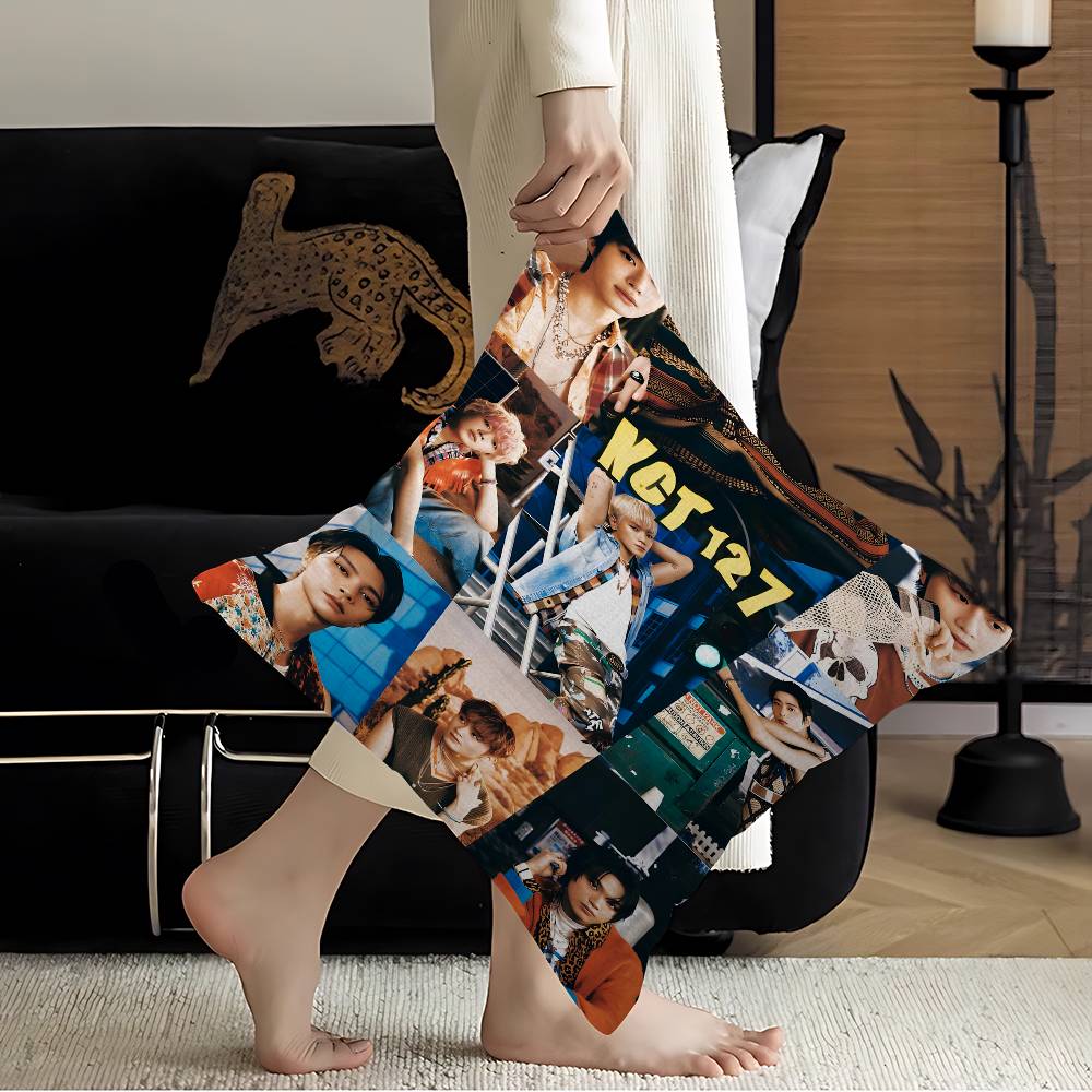 Pop Music Groups NNCT  Cushion Cover Pillowcase Upholstery Sofa Throw Pillow Home Decor Pillowcas
