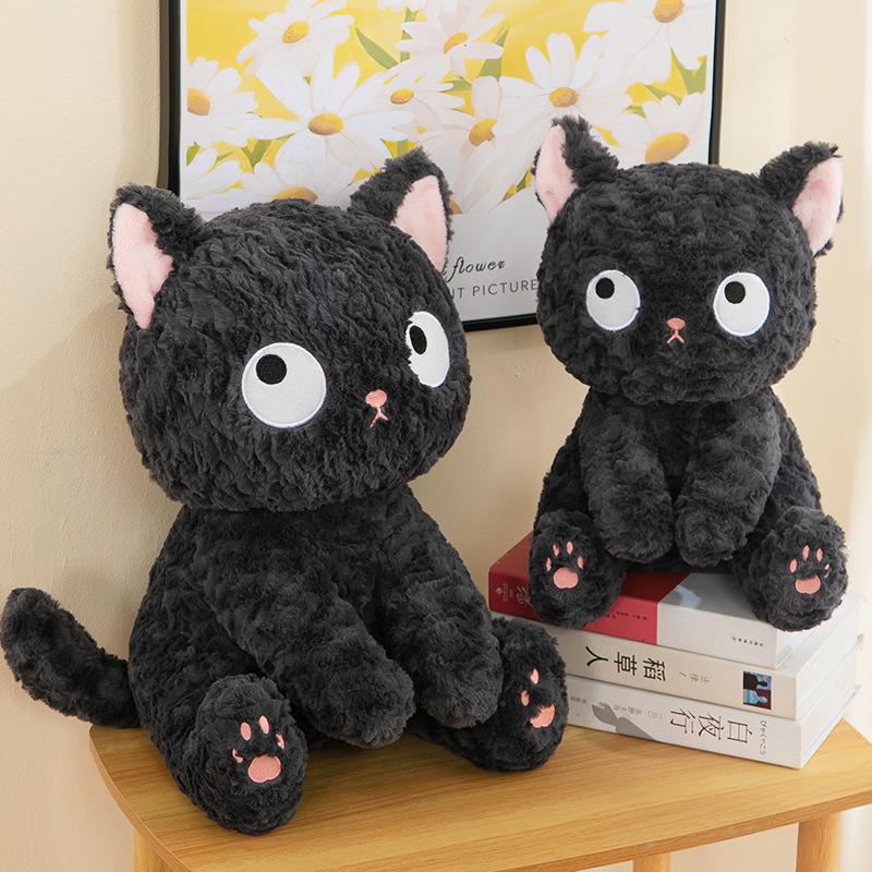 Плюшевая игрушка Кукла Маленький Черный Кот Милый Кот Дарит Детям Подруге Подарок Подушка-Игрушка Украшение