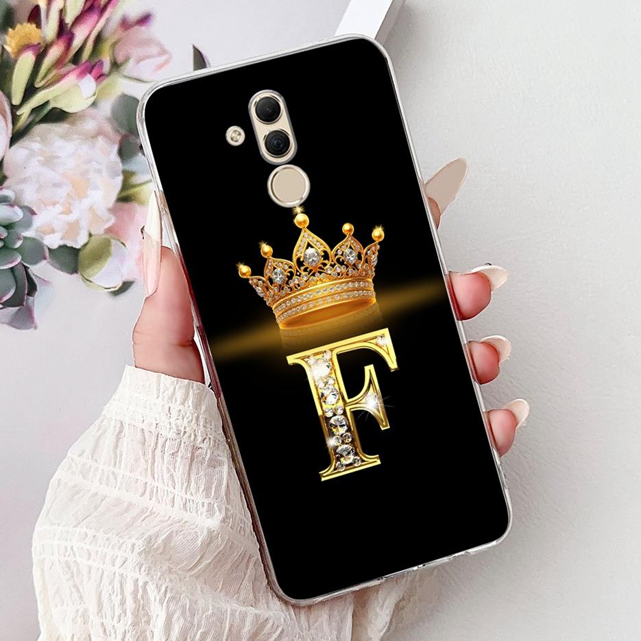For Huawei Mate 20 Lite Case SNE-AL00 Stylish Crown Letters Cover Soft Slim Phone Case For Huawei Mate 20 Pro Mate20 Lite Fundas