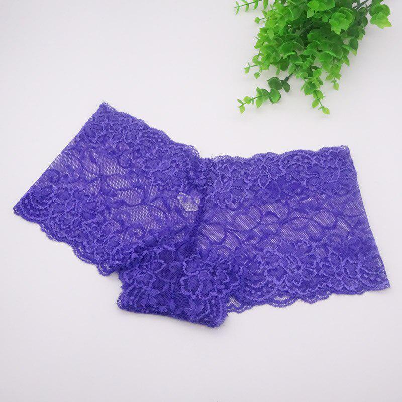 6 Pcs/lot Sexy Women's Boxer Shorts Transparent Lace Panties Ladies Boyshort Briefs Underwear M-XXL